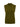 Sleeveless olive green knit sweater vest with a mock turtleneck and ribbed hem, displayed on a plain white background.
