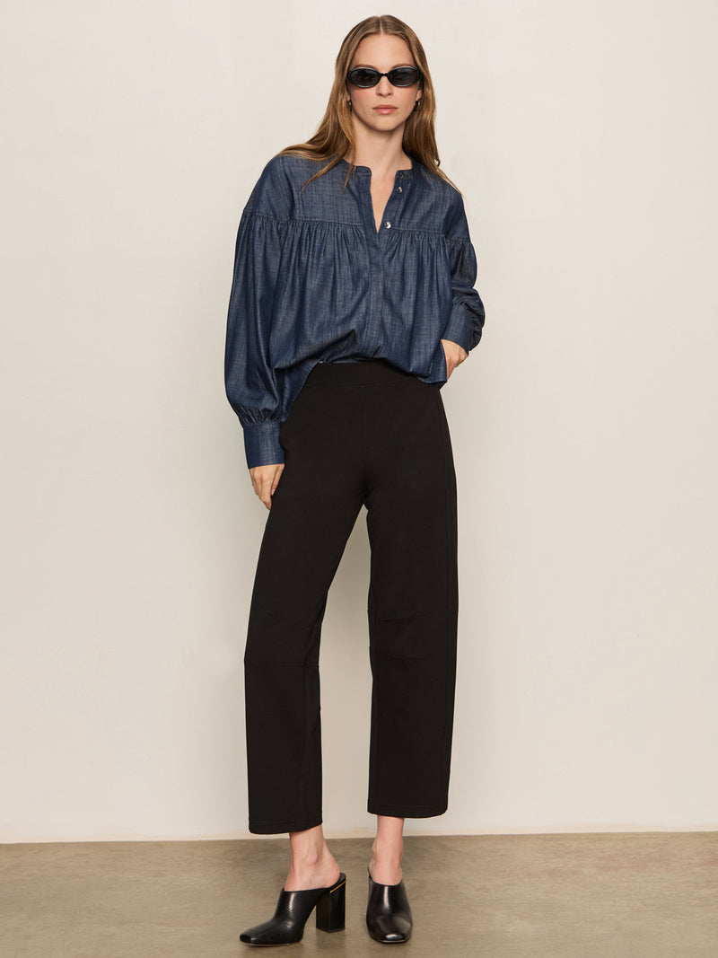 Ponte Barrel Trouser Black alt 5