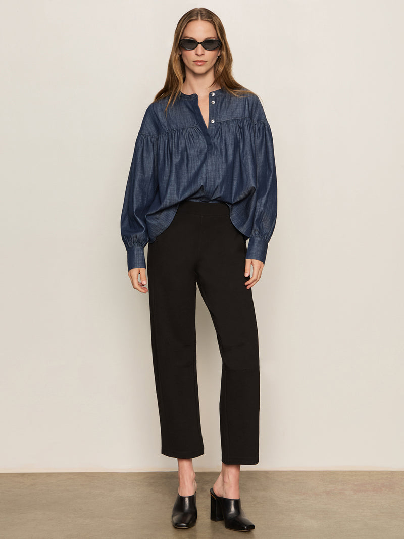 Ponte Barrel Trouser Black alt 4