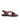 The Suave Toe Ring Sandal Java by Sanctuary Clothing features brown leather, wide crisscross straps, a gold-accented toe loop, back strap, open toe, and flat sole.