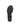The image shows the bottom view of the Sanctuary Clothing Suave Toe Ring Sandal Java, a single black sandal featuring a textured sole and low block heel, displayed against a white background.