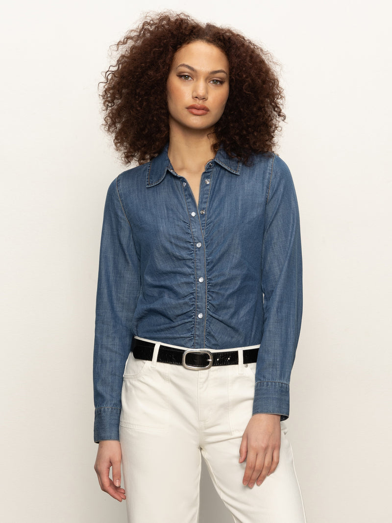 Denim Dreamgirl Top Ball Park alt 1