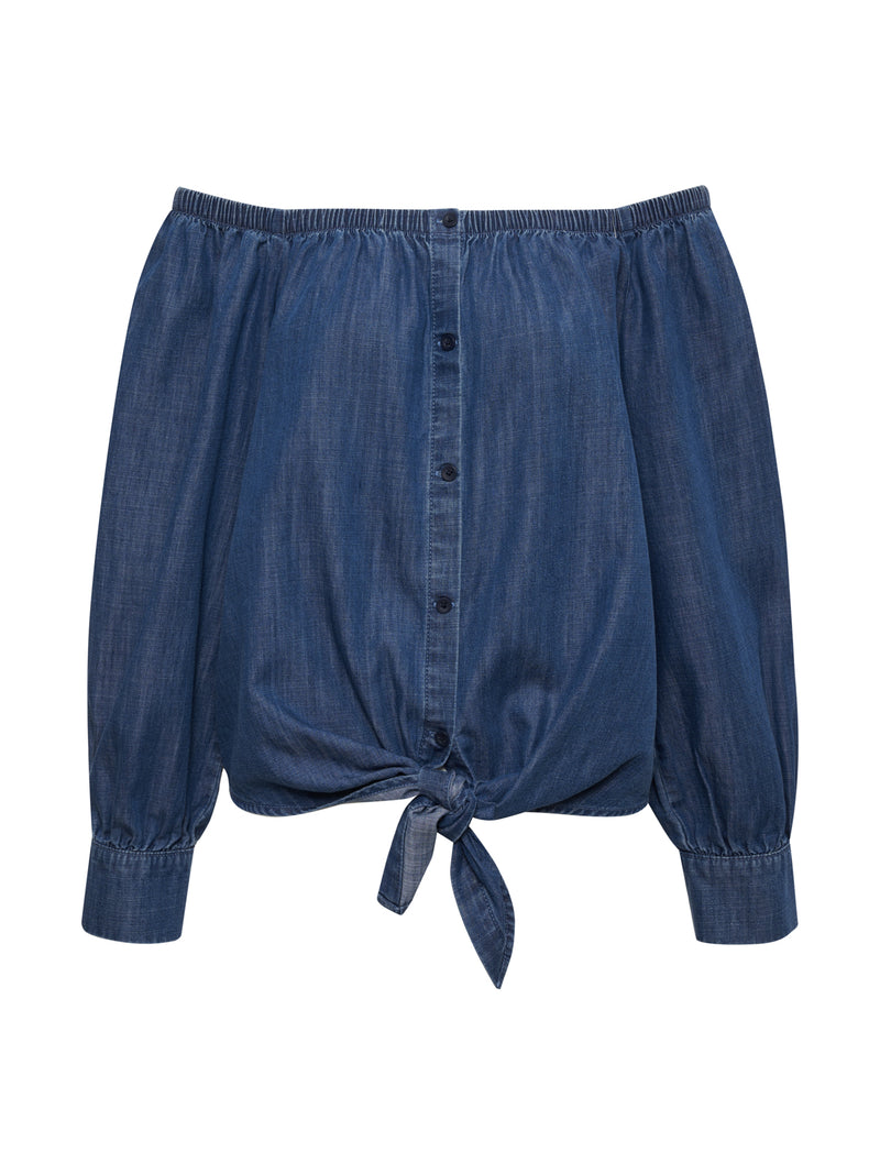 Ballet Tie Top Blue Slate alt 5