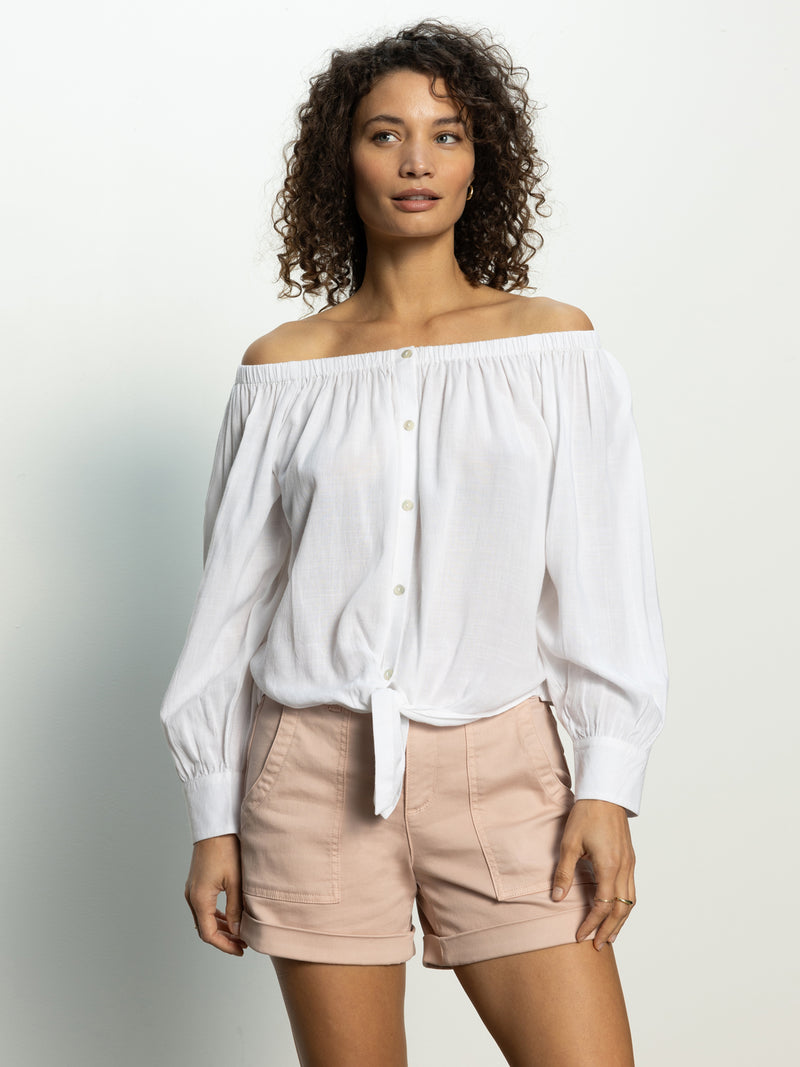 Ballet Tie Top White alt 1