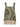 The Sanctuary Clothing button back cami mezzo sage is a sleeveless dress with wide straps, featuring a floral and vine pattern in green, beige, and brown shades, complete with an ornate contrasting border at the hem.