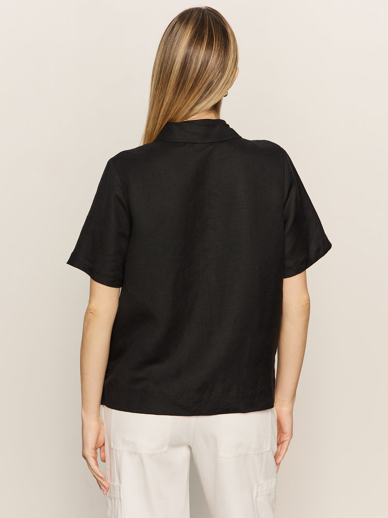 Relaxed Vacation Shirt Black alt 2