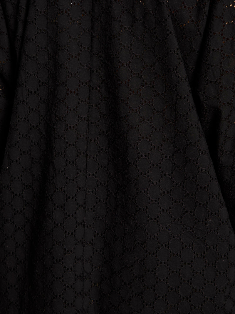 Petal Drop Blouse Black Extended Sizing alt 5