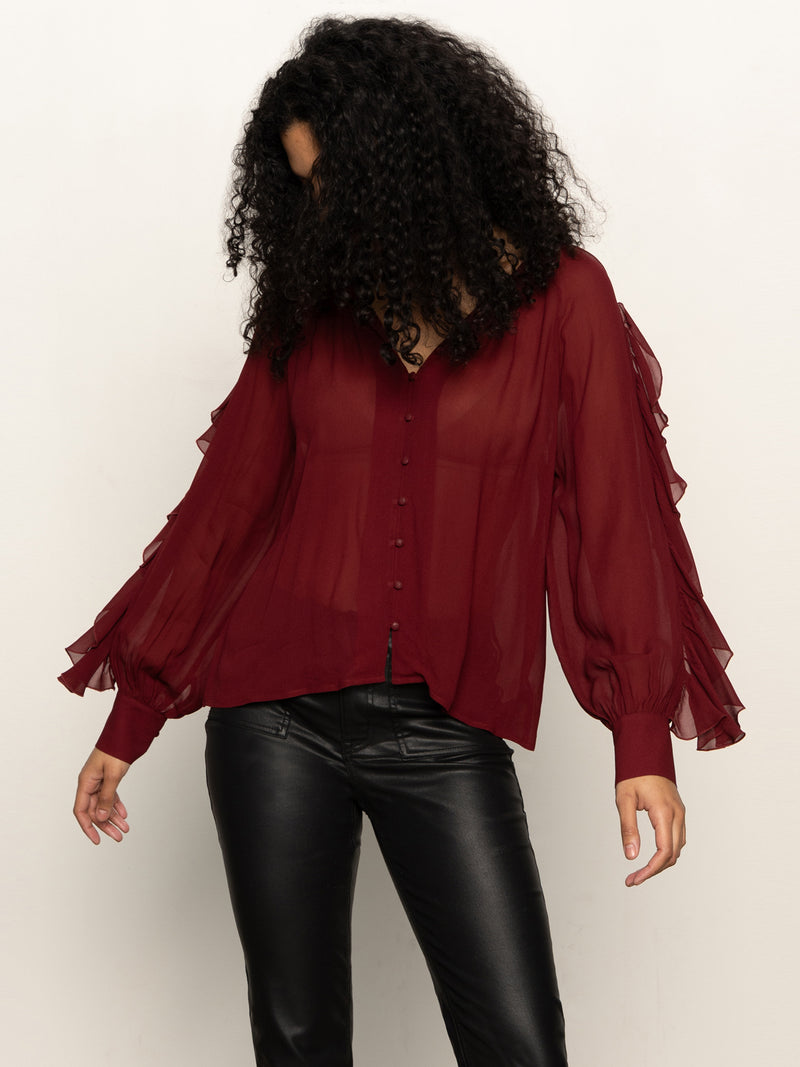 Harmony Blouse Crimson alt 3