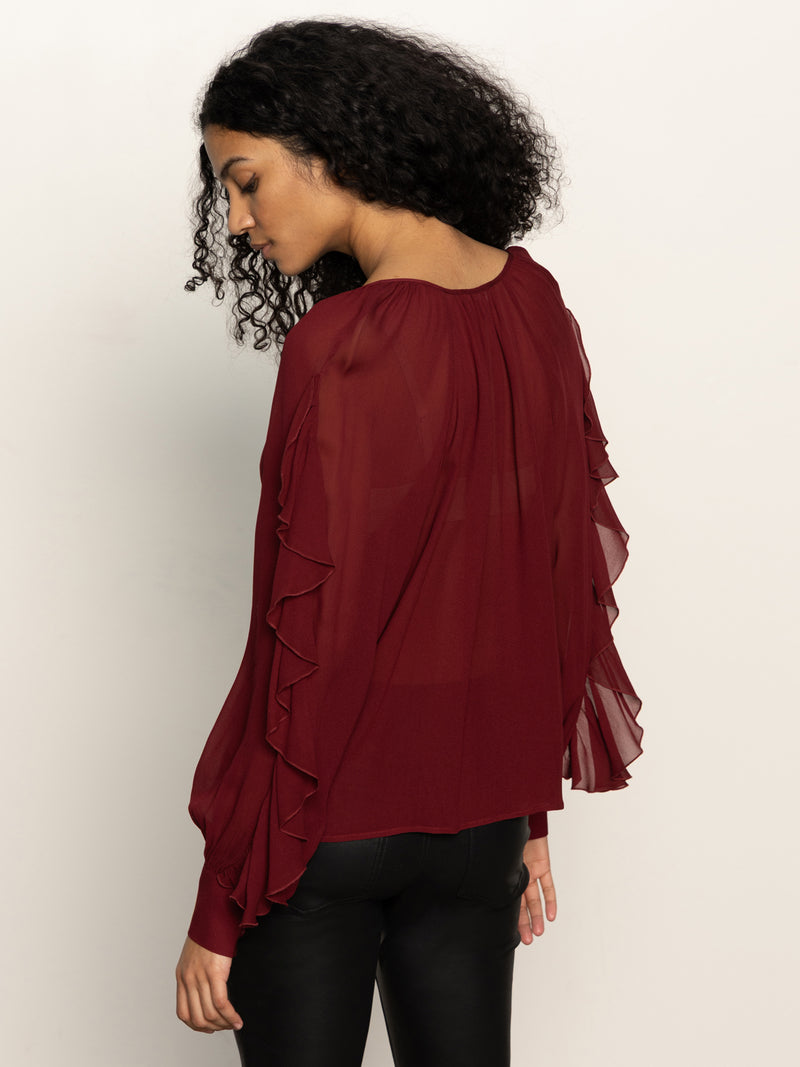 Harmony Blouse Crimson alt 1