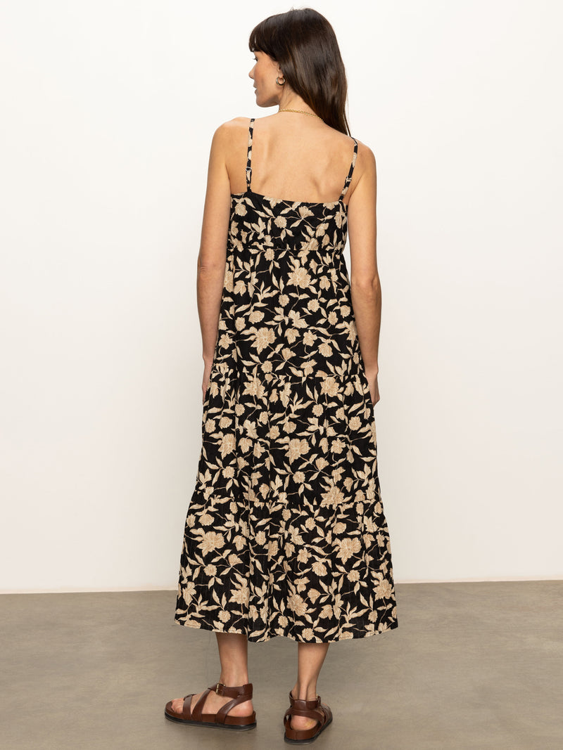 Tiered Picot Dress Bandana Print alt 2