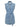The ila denim dress bouquet by Sanctuary Clothing is a sleeveless light blue denim dress featuring a collared neckline, front buttons, two chest and hip pockets, and a matching denim waist belt tied at the front.