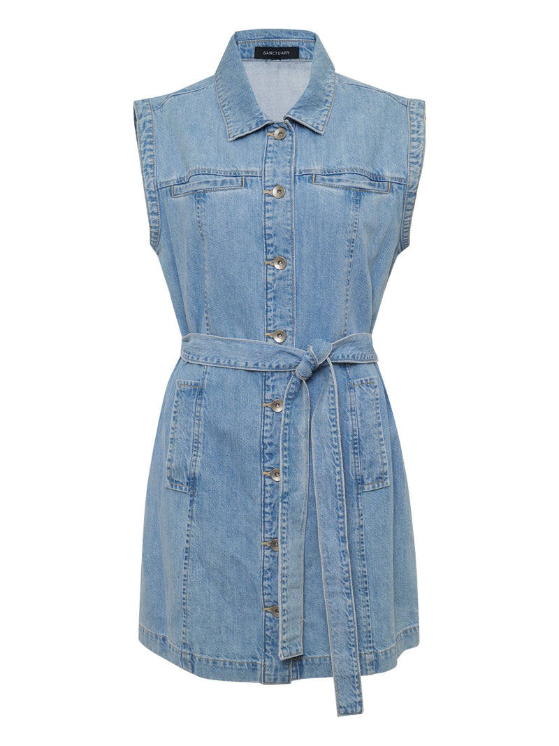 Ila Denim Dress Bouquet alt 6