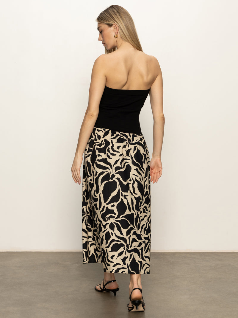 Meet Me At Sea Midi Dress Black Mirage alt 4