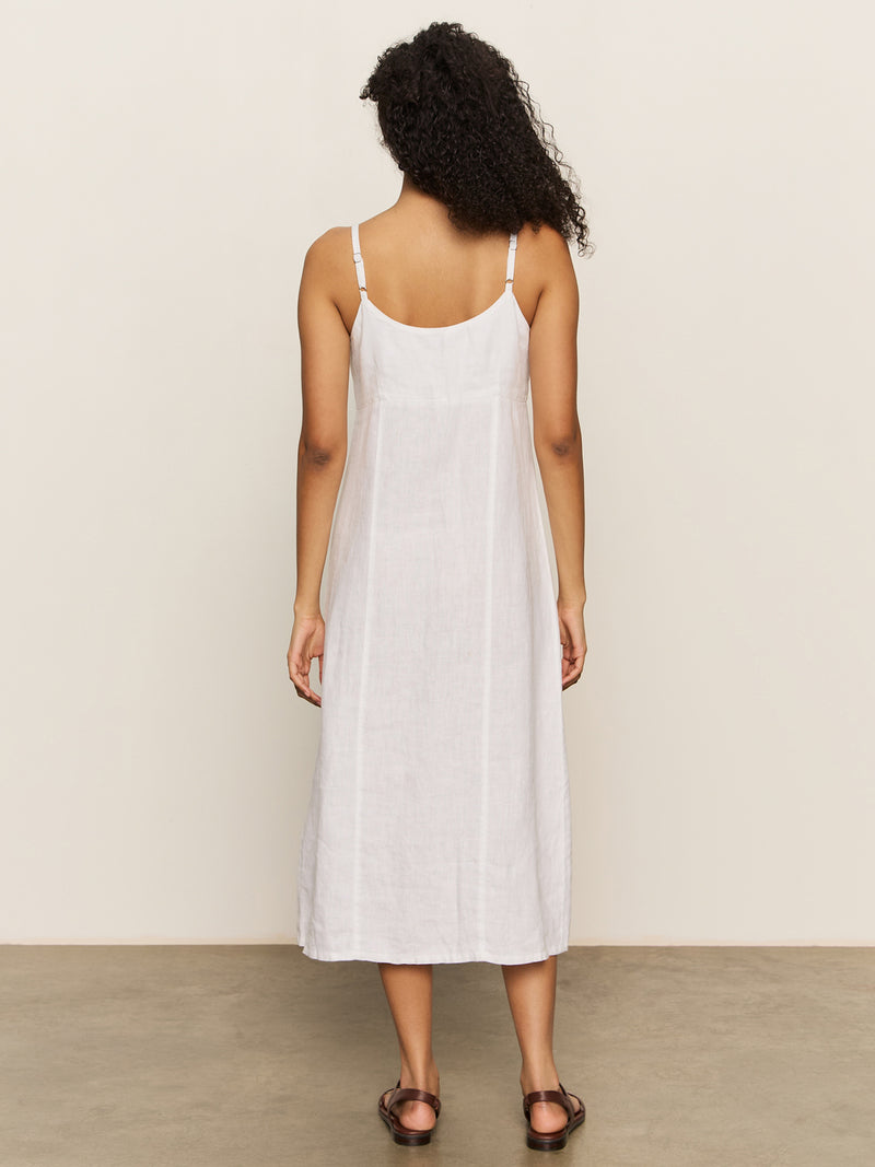 Wilder Linen Dress Bleached White alt 3