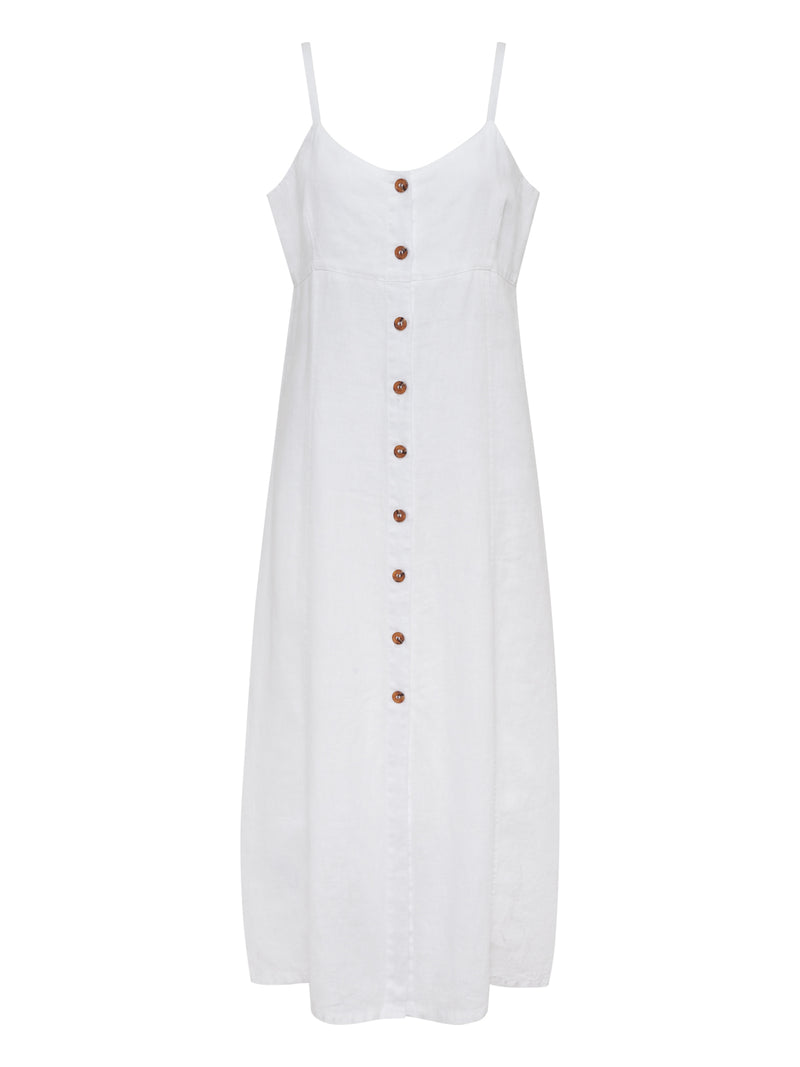 Wilder Linen Dress Bleached White alt 5