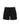 The cruiser short black by Sanctuary Clothing features cotton fabric, a button and zip closure, front seams, belt loops, and cuffed hems, displayed against a white background.