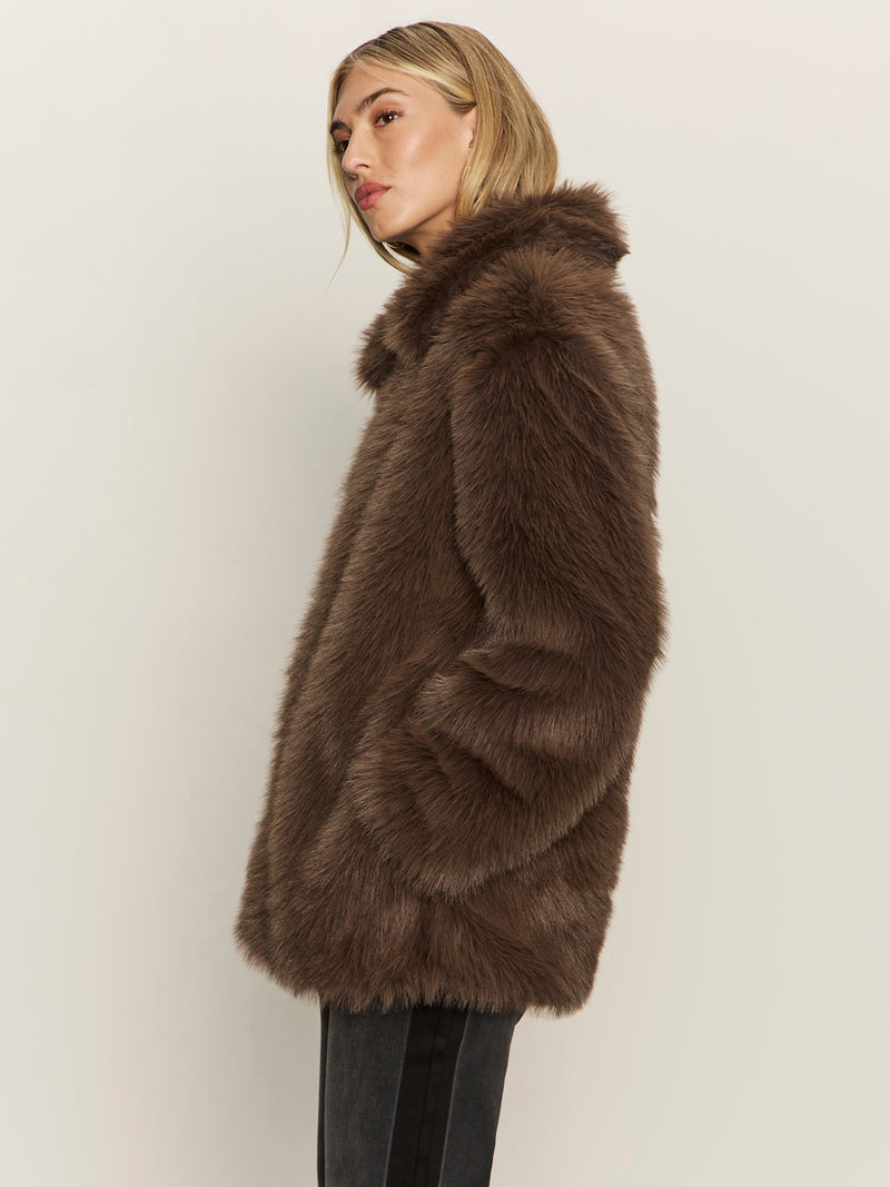 Carmen Fur Coat Morel alt 2