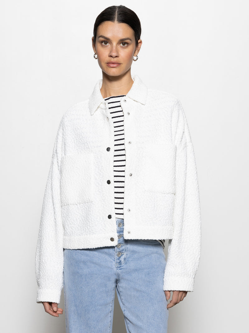Trimmer Knit Shacket Chalk alt 3