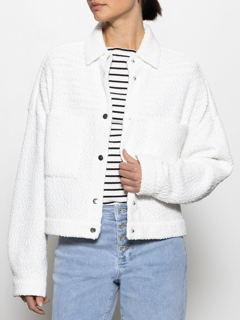 Trimmer Knit Shacket Chalk alt 2