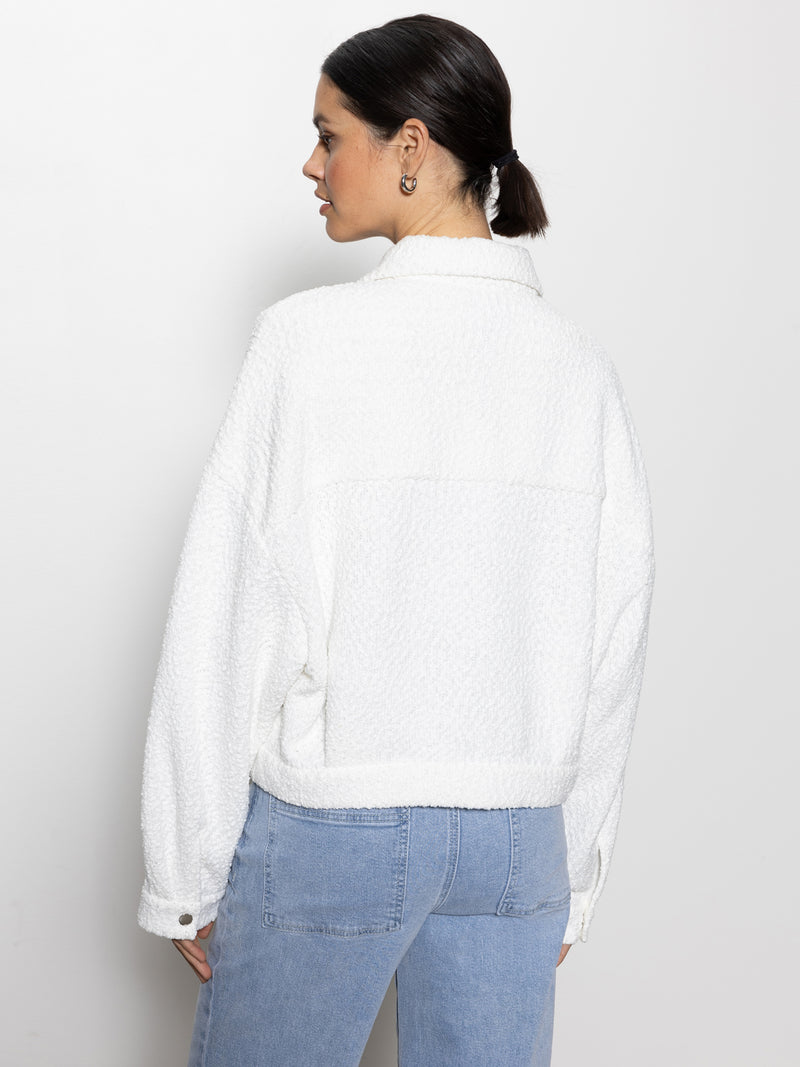 Trimmer Knit Shacket Chalk alt 1
