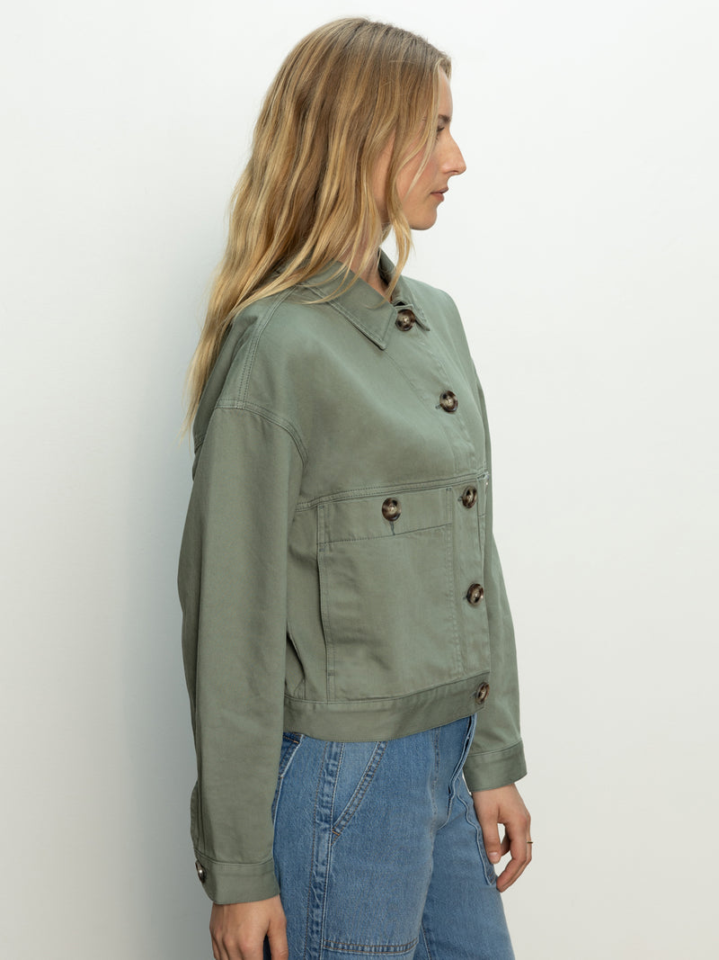 Coastal Denim Shacket Dark Spruce alt 3