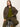 A woman with straight, light brown hair sits on a black stool, wearing Sanctuary Clothing's barn jacket in burnt olive. She pairs it with matching pants and looks directly at the camera, her expression neutral.