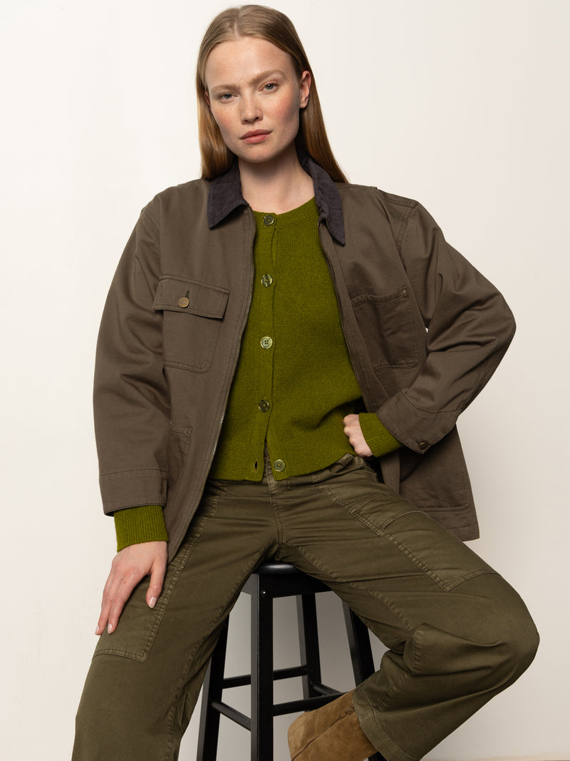 Barn Jacket Burnt Olive alt 1