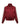 The Sanctuary Clothing satin track jacket in crimson features a front zipper, ribbed collar, cuffs, hem, white-striped sleeves from shoulder to cuff, two front pockets, and comes in extended sizing.