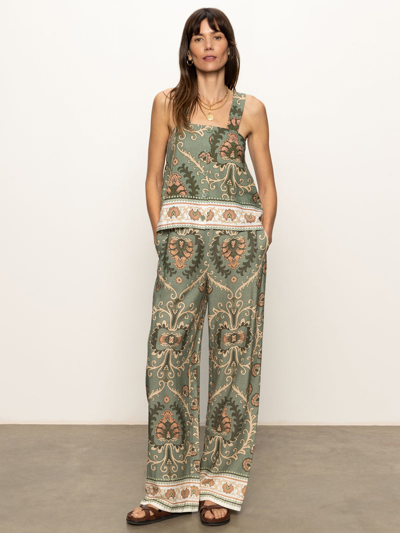 The Soft Semi High Rise Trouser Mezzo Sage alt 5