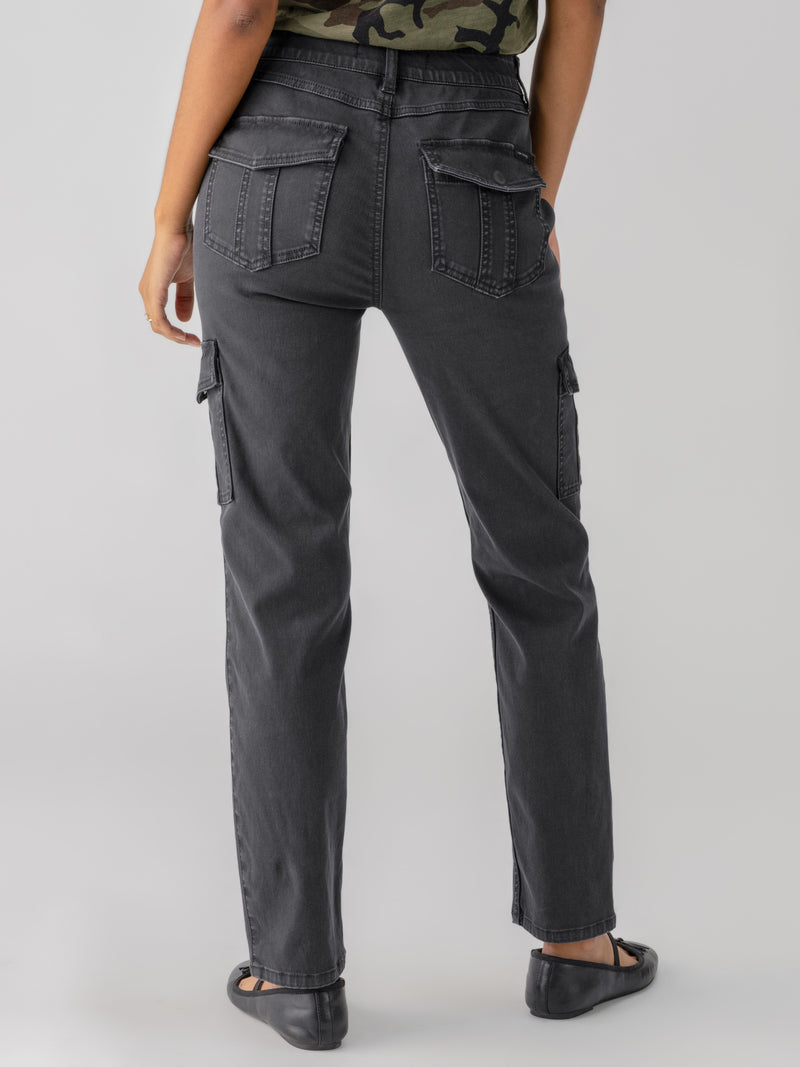Sculpted Hayden Cargo Standard Rise Pant Black alt 1