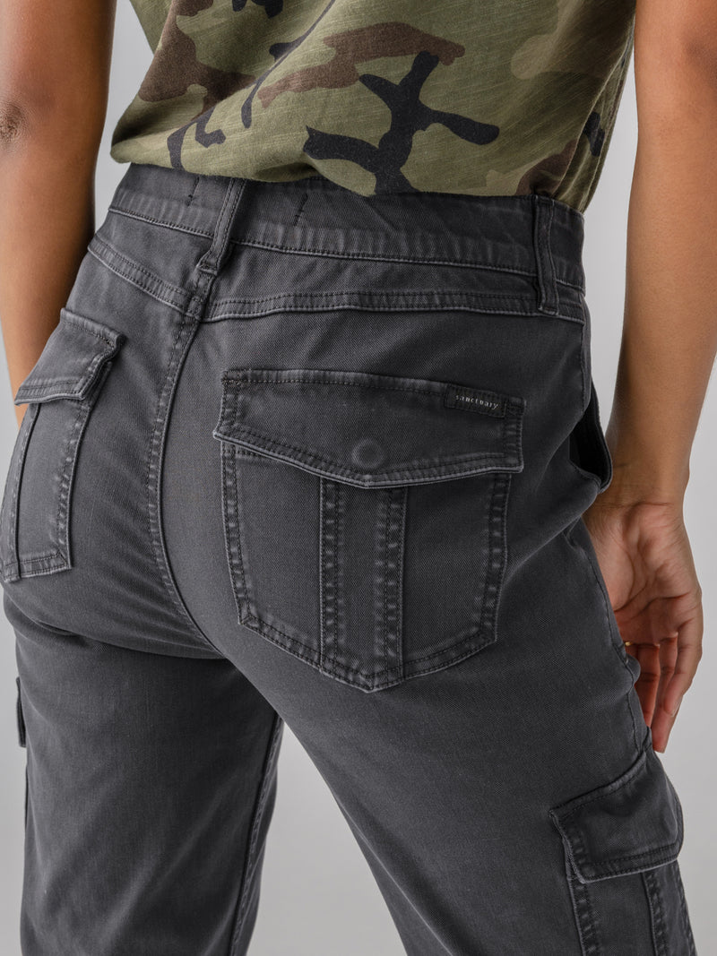 Sculpted Hayden Cargo Standard Rise Pant Black alt 2