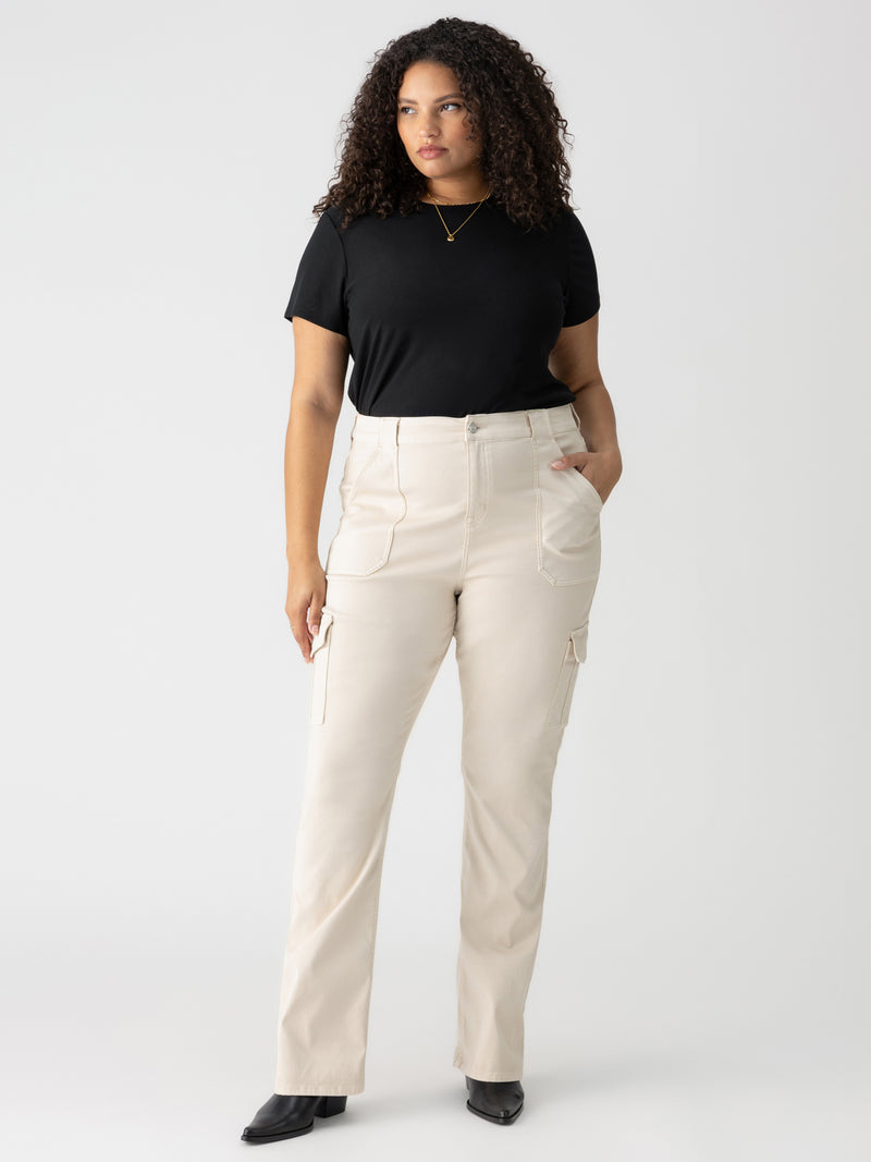 Sculpted Hayden Bootcut Standard Rise Pant Toasted Almond Extended Sizing alt 2