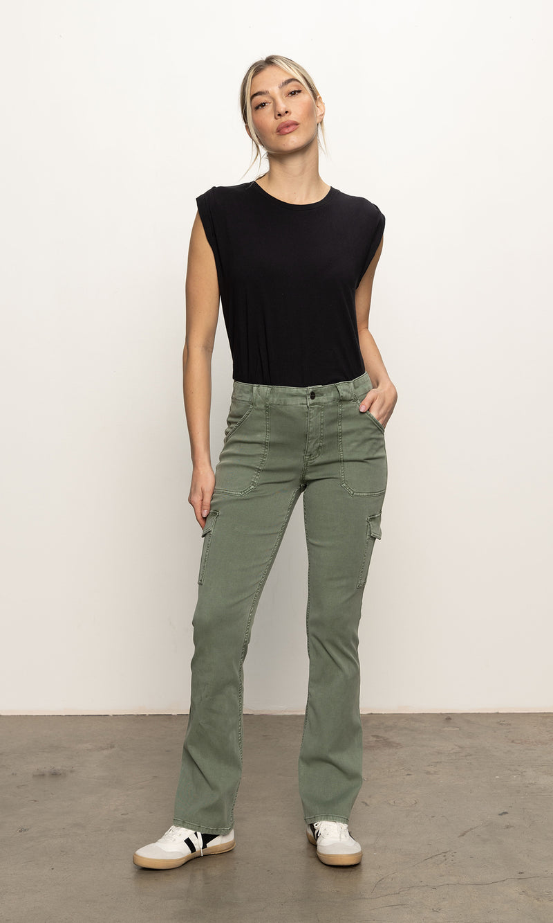 Sculpted Hayden Bootcut Pant Dark Spruce alt 4