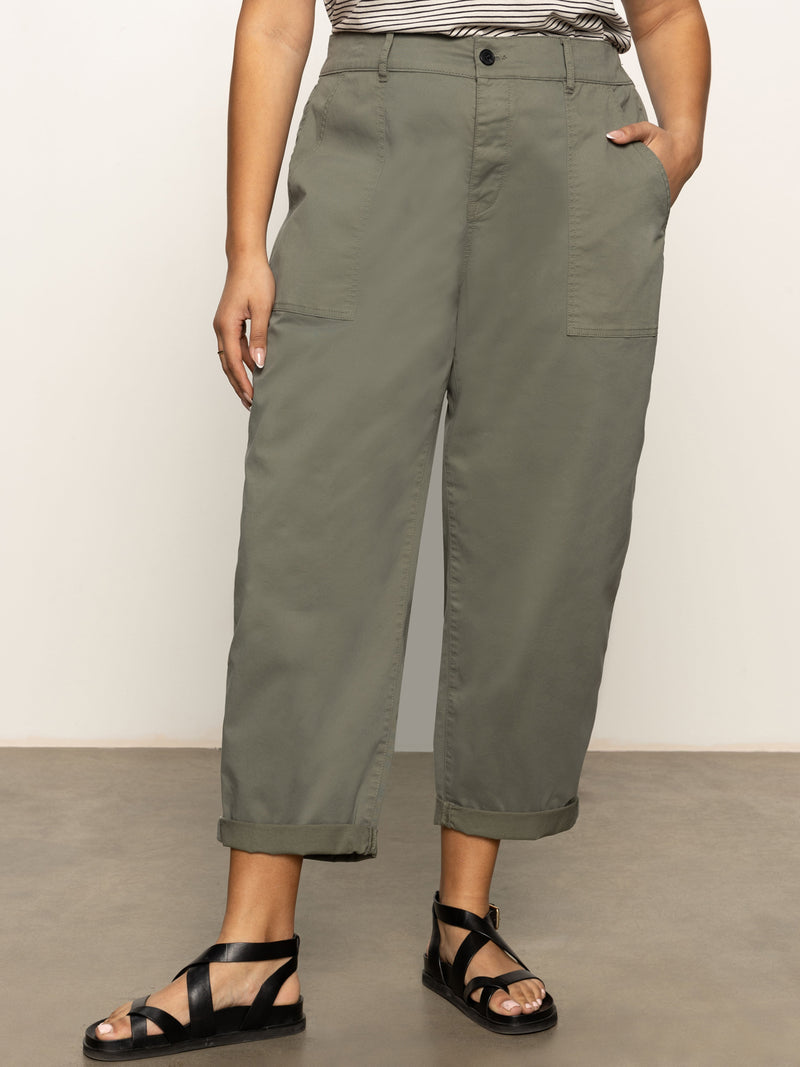 Cruiser Chino Semi High Rise Pant Dark Spruce Extended Sizing