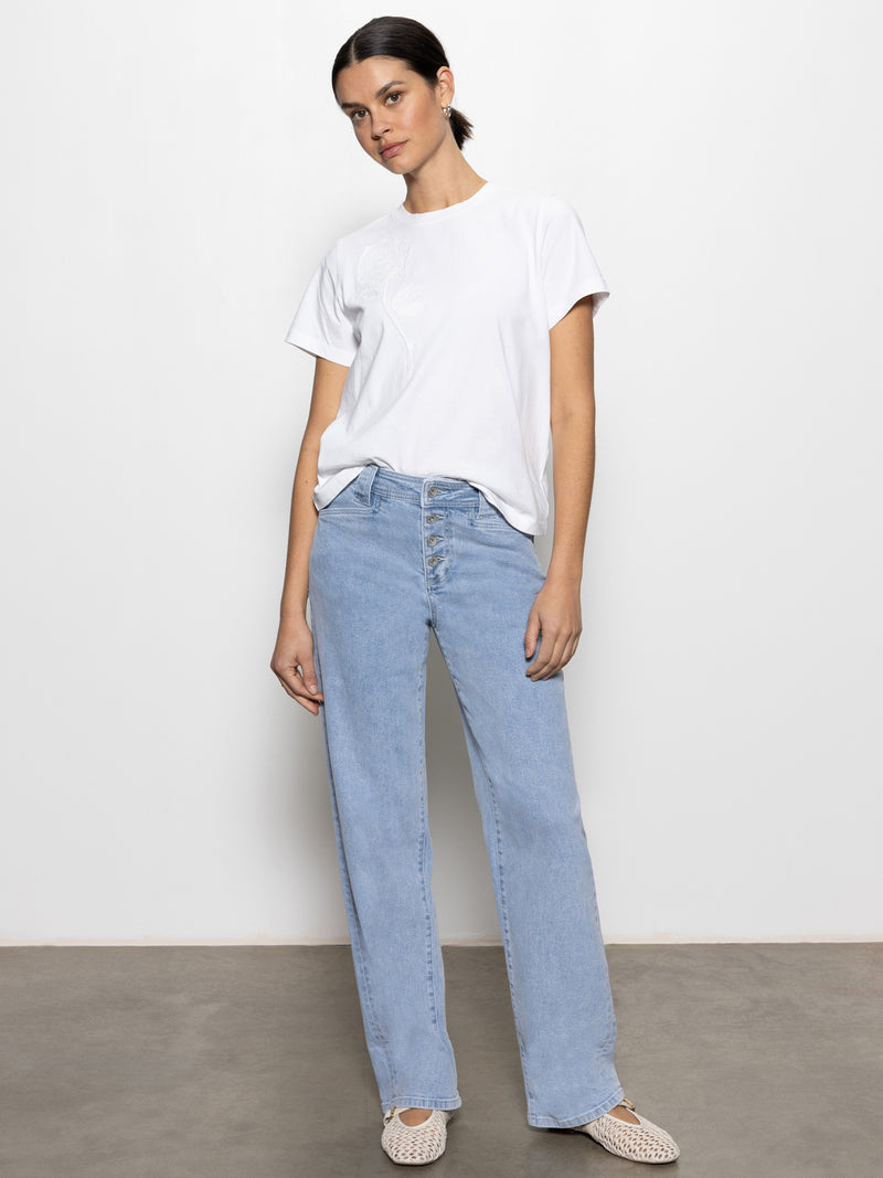 Luna Cuffed Standard Rise Jeans Blue Moonlight alt 5