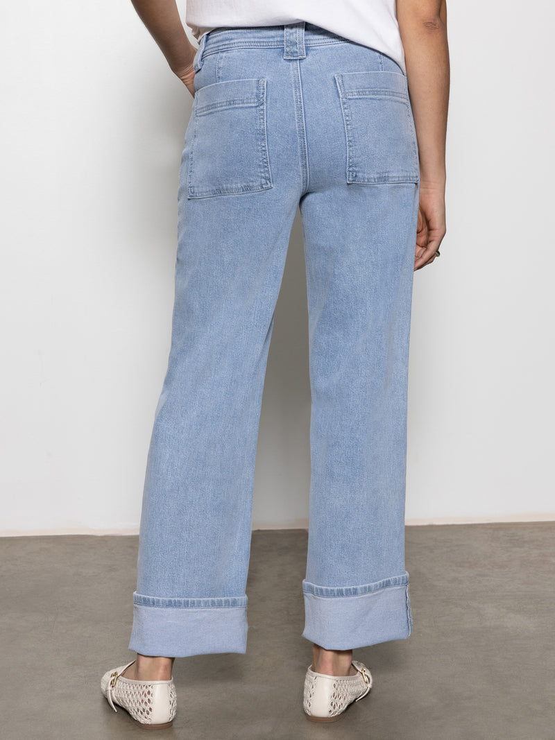 Luna Cuffed Standard Rise Jeans Blue Moonlight alt 4