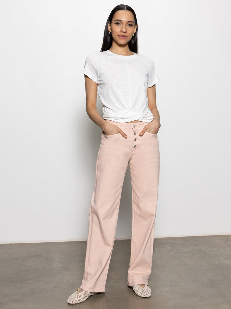 Luna Cuffed Standard Rise Jeans Earth Pink alt 4