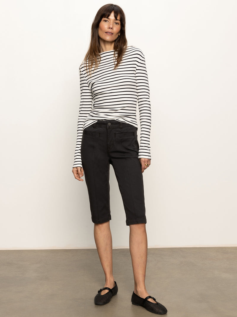 Sculpted Decks High Rise Capri Pant Black alt 4