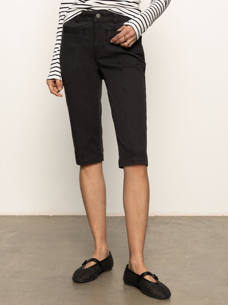 Sculpted Decks High Rise Capri Pant Black