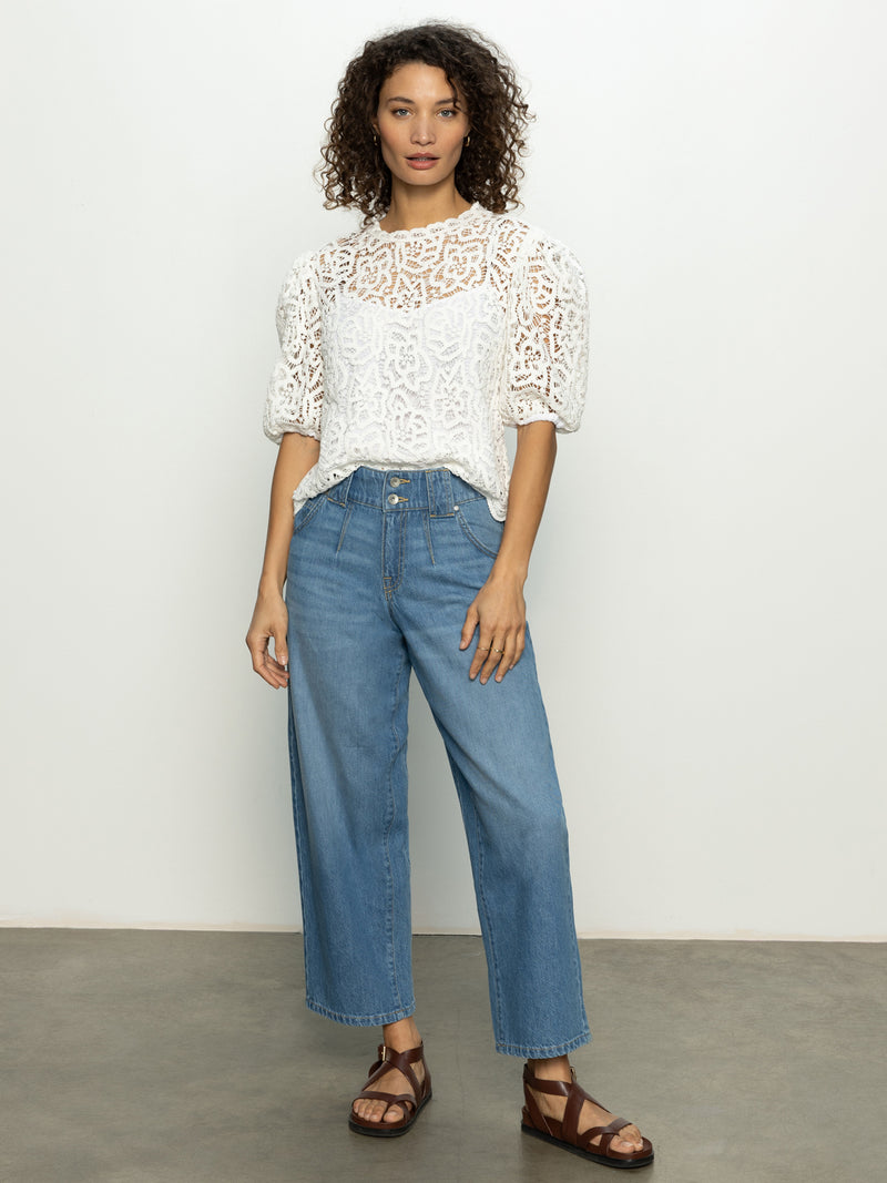 Side Car Semi High Rise Barrel Jeans Line Dance alt 5