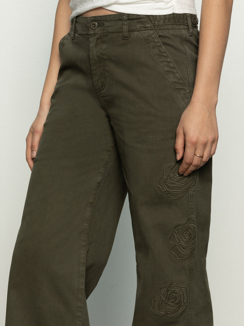 Rosette Army High Rise Pant Kalamata alt 1