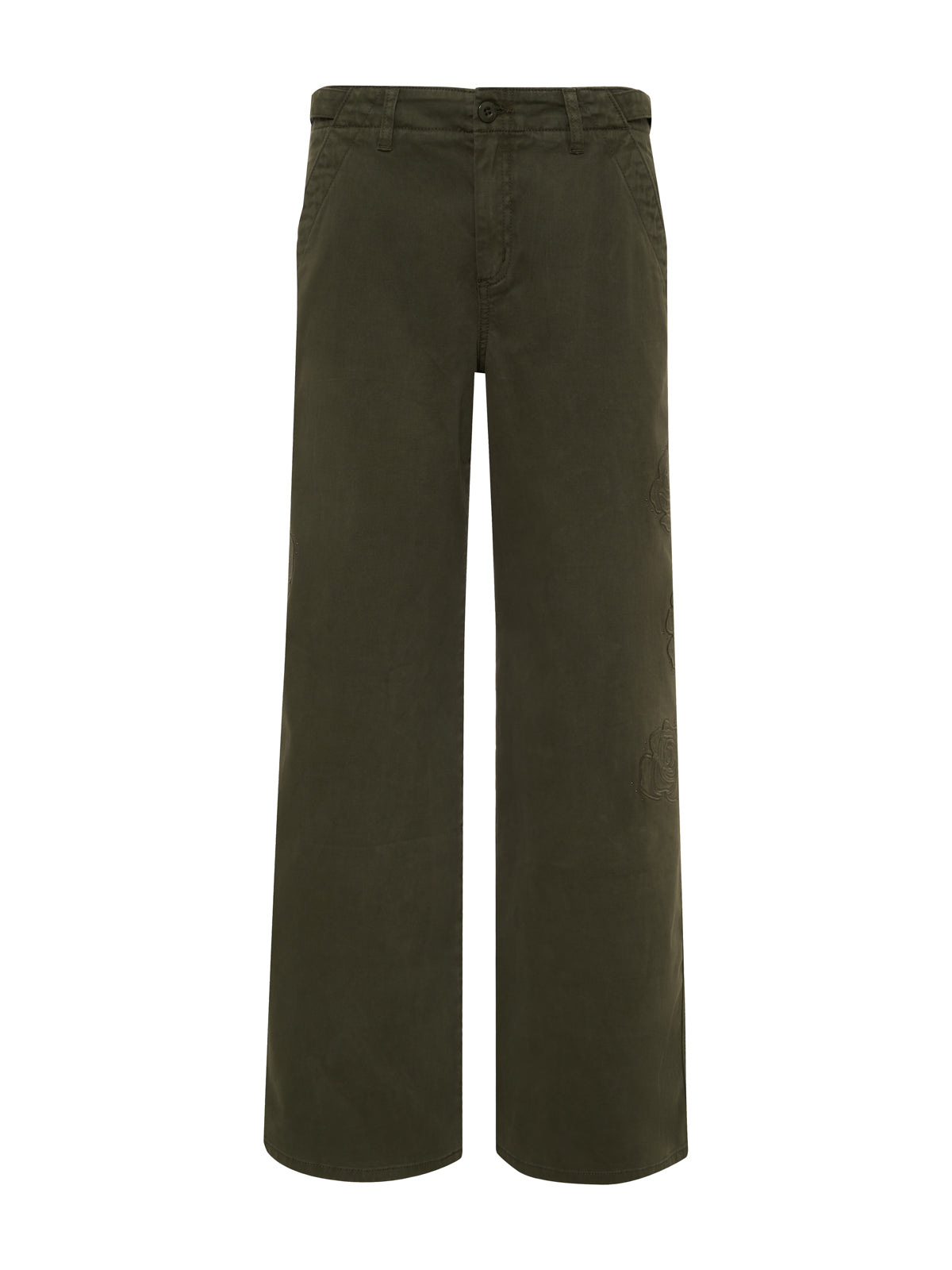 The Linen Marine Wide Leg Semi-High Rise Pant Kalamata Extended Sizing