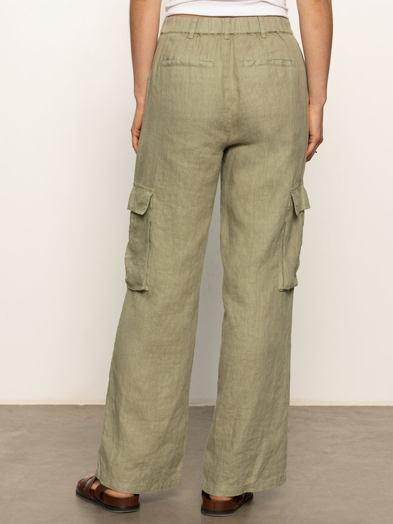 Hopper Semi High Rise Cargo Pant Sage alt 1