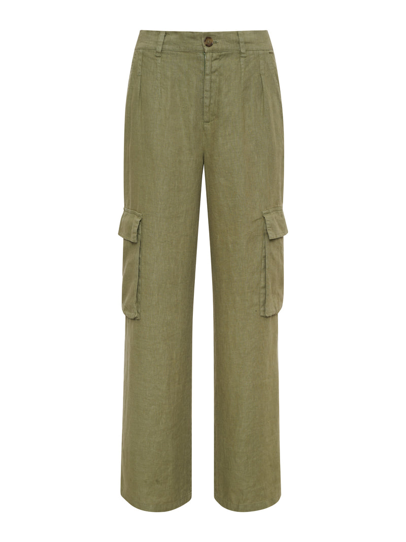 Hopper Semi High Rise Cargo Pant Sage alt 5