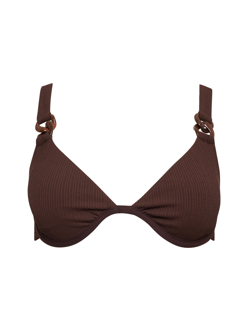 Stay Connected Underwire Bra Espresso alt 3