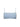 The "refresh rib bandeau blue chateau" by Sanctuary Clothing is a light blue bandeau bra featuring adjustable spaghetti straps and a textured stripe pattern.