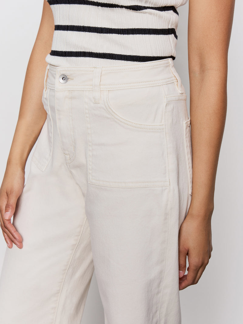 League Crop Jeans Light Oat alt 4