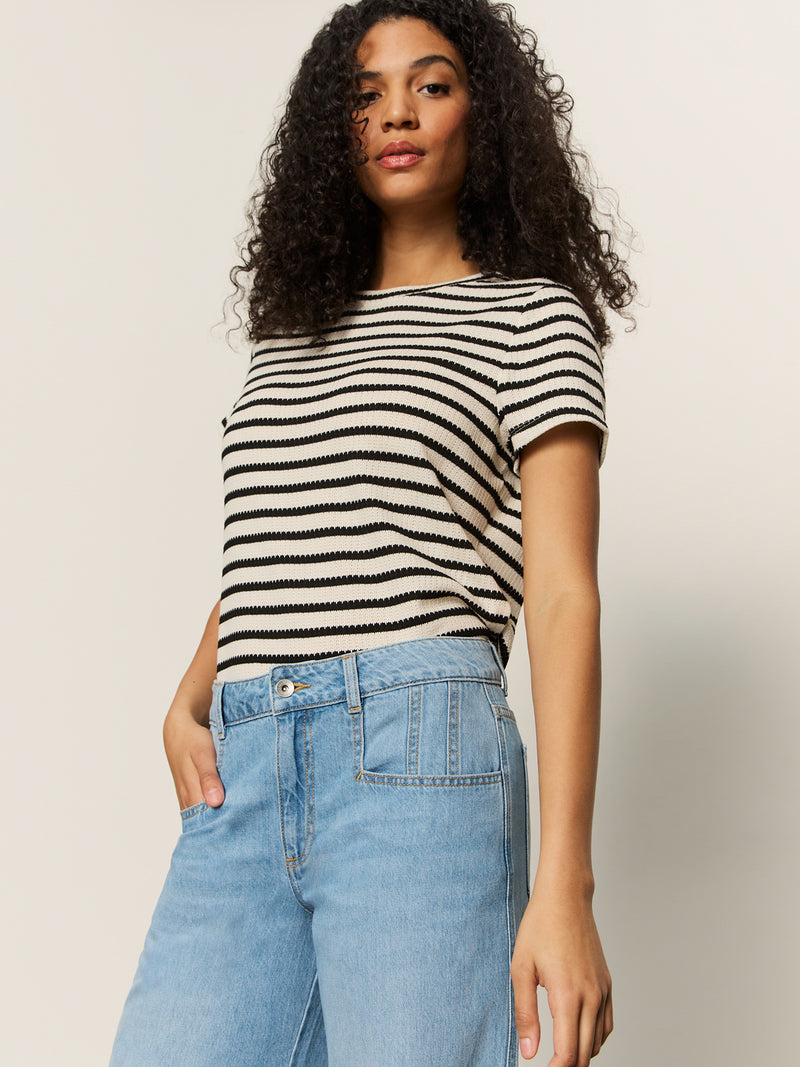 Highland Wide Leg Standard Rise Jeans Sail Away alt 4