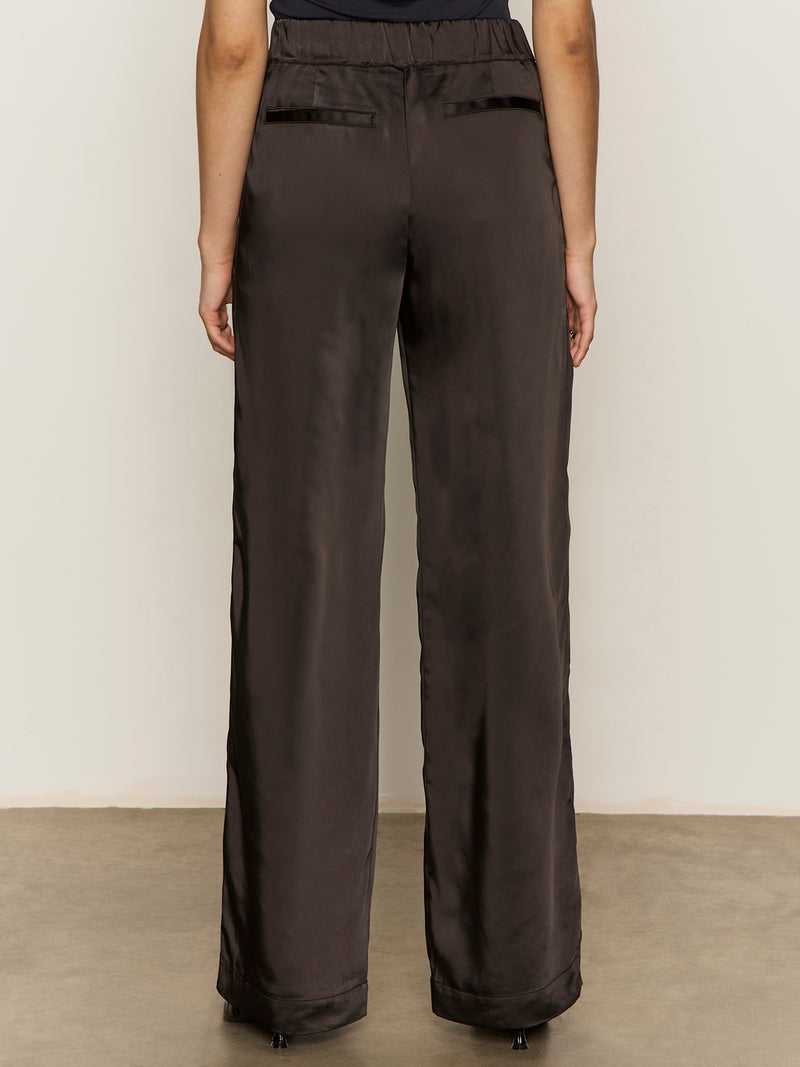 Modern Satin Trouser Black alt 2