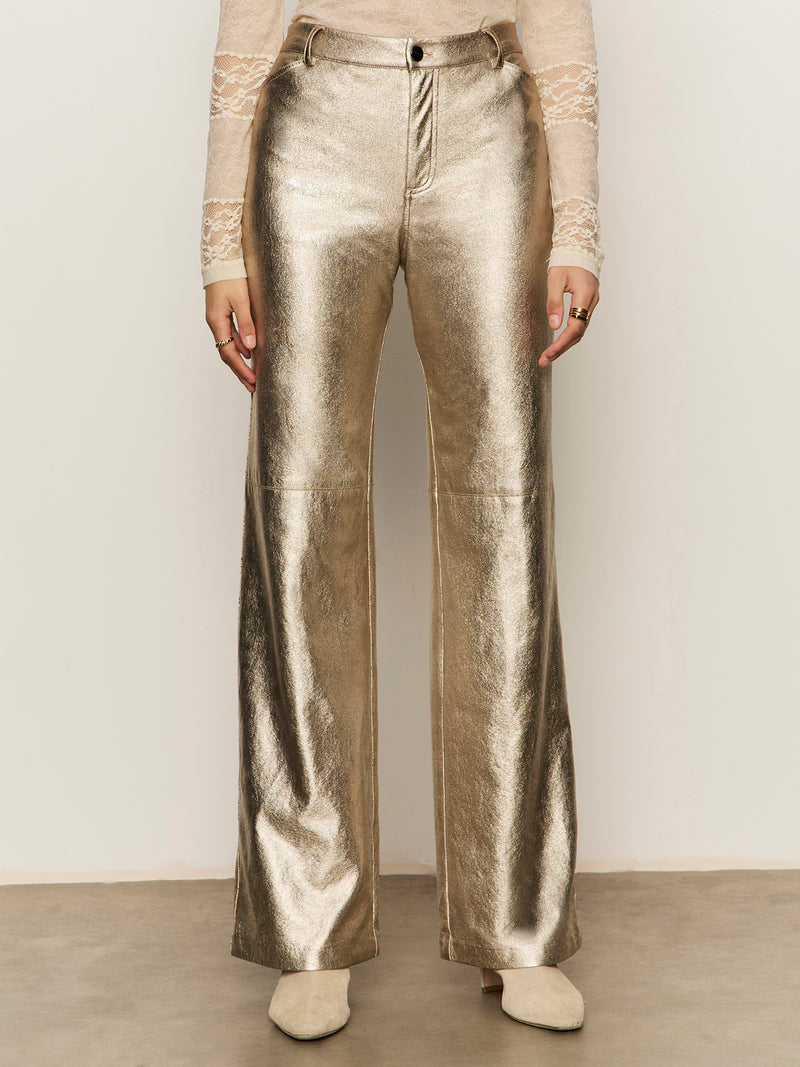 Cadence Relaxed Straight Pant Platinum